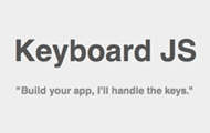KeyboardJS - Add Keyboard Shortcut Support to Your Websites