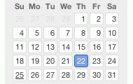 Kalendae - A Framework Independent Javascript Date Picker