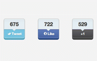 Sharre Social Media Buttons jQuery Plugins