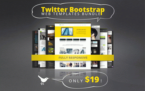 Best Deal: 10 Sleek, Responsive Bootstrap Web Templates - only $19!