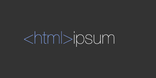 HTML Ipsum