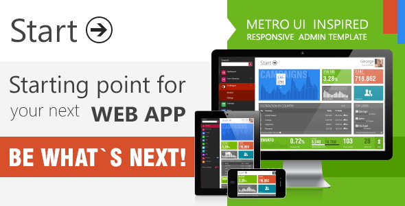 Start Metro UI Responsive Admin Template