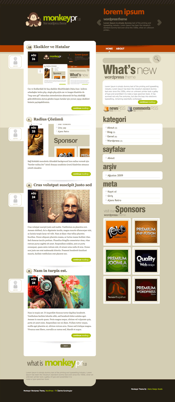 Monkey PR Wordpress Theme