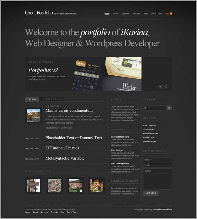 Portfolius v4 Wordpress Theme