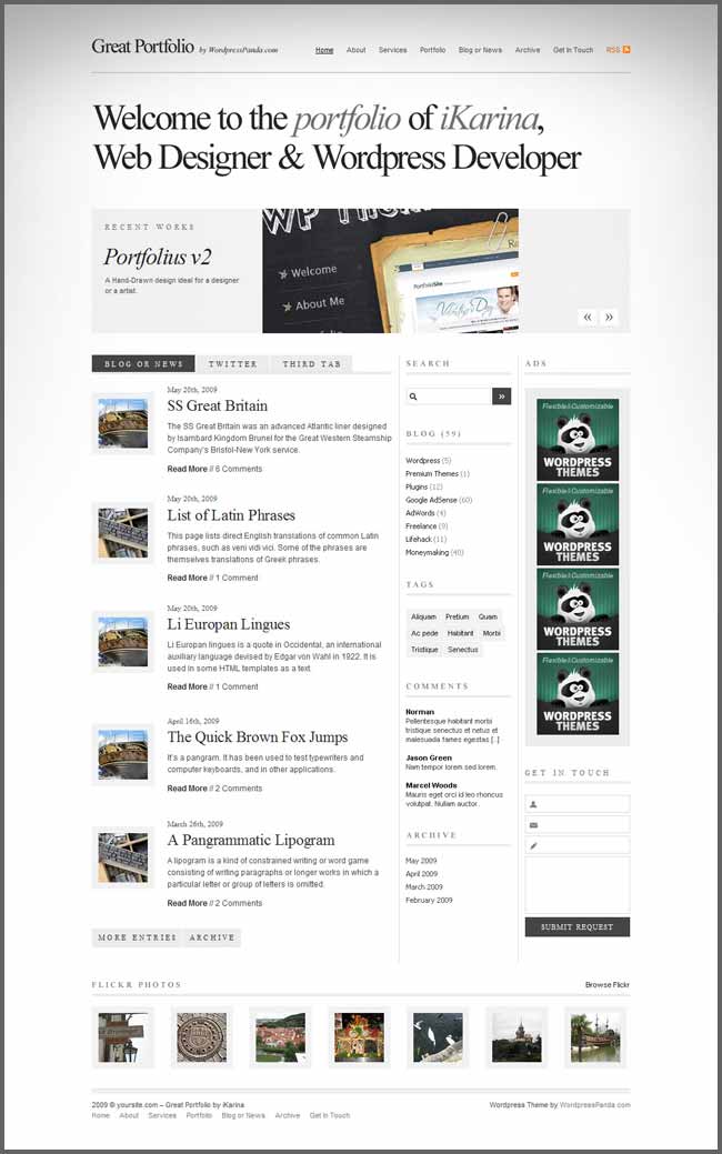 Portfolius v4 Wordpress Theme