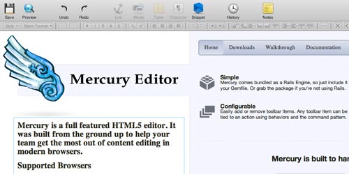 Rich Text Editor - Mercury