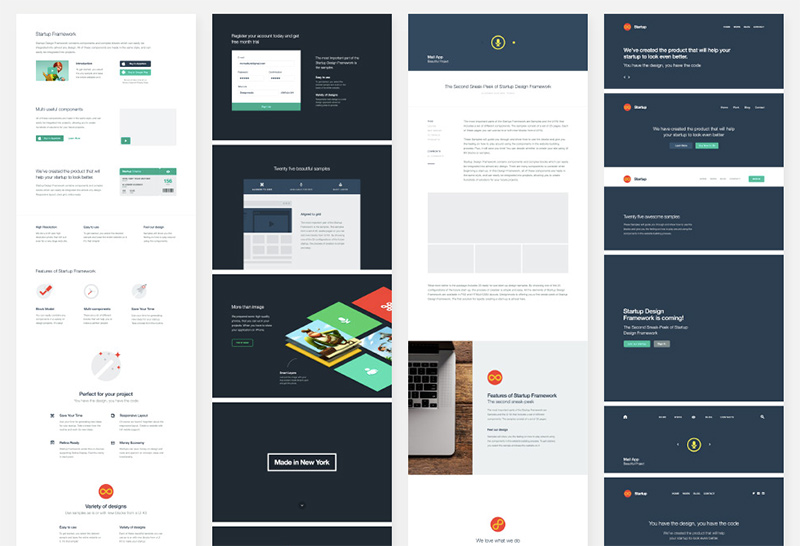 Startup framework blocks