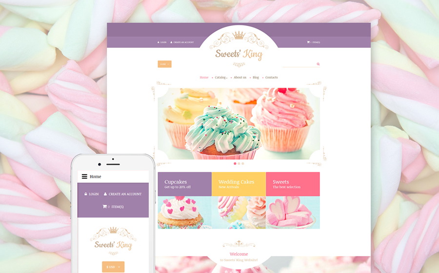 Sweet Shop Responsive VirtueMart Template