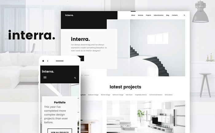 Interra - the Best Interior Design WordPress Theme    