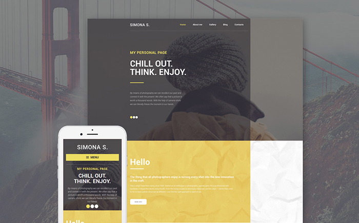 Personal Page WP Theme    