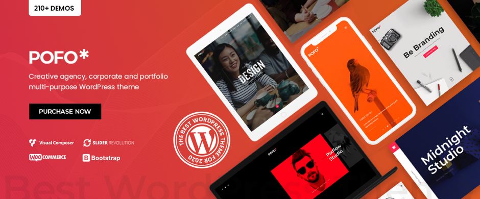 Pofo â€“ Creative Portfolio, Blog and eCommerce WordPress Theme